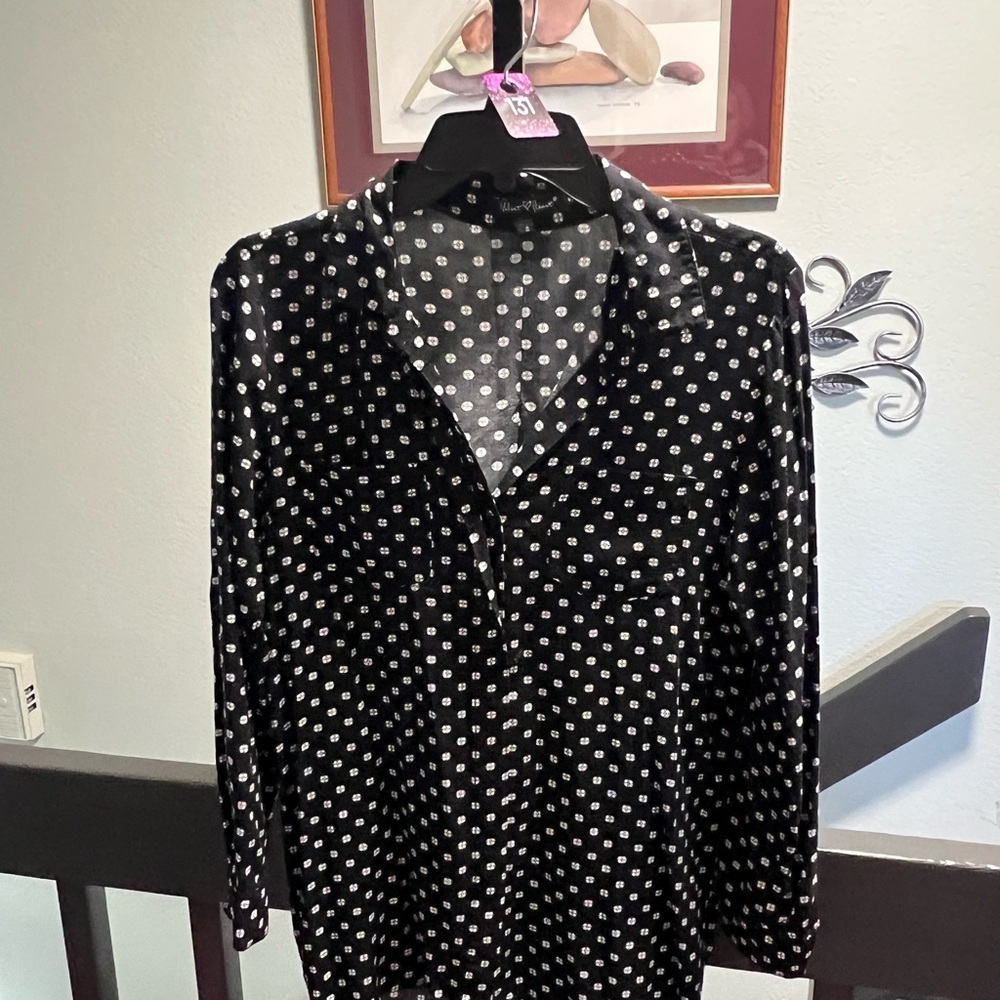 Velvet Heart Monochrome Patterned  High/Low Top #131
